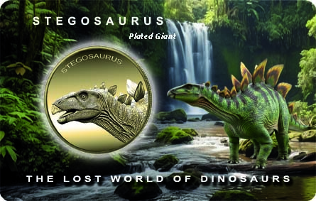 Stegosaurus coin-card