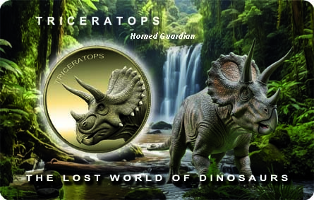 Triceratops coin-card